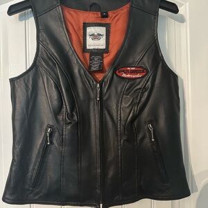 Harley-Davidson leather vest. Size medium.